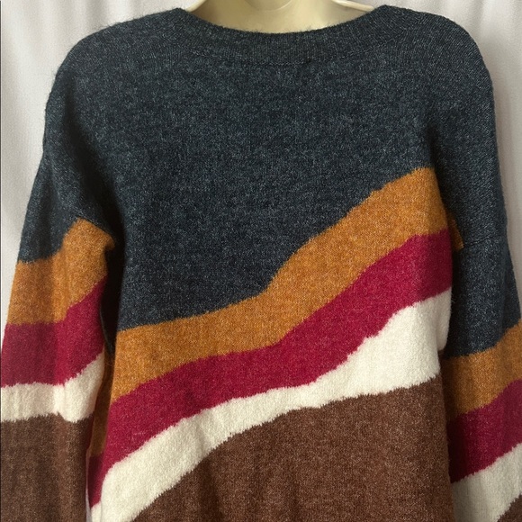 Sezane NWT Multicolor Luxurious Merino Wool Mohair Sweater Top **Size S** 🌺🌺 - Picture 5 of 7